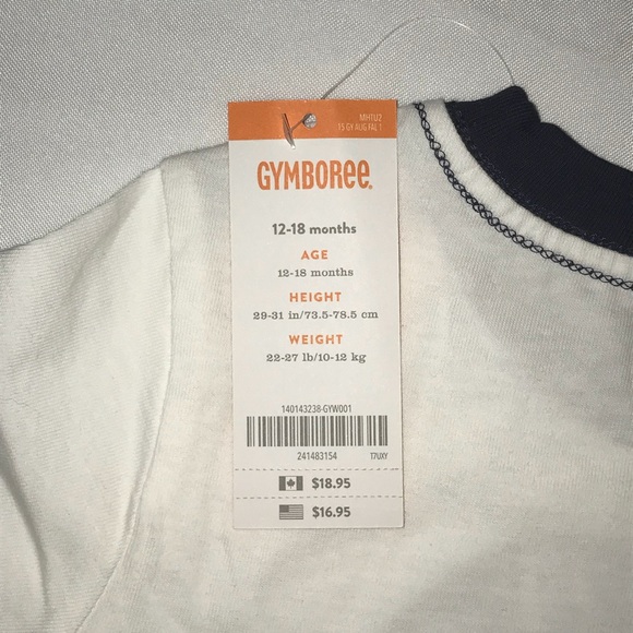 NWT Gymbo Bulldog Football Shirt Short Sleeve - Picture 5 of 5